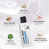 Curly Hair Hydrating Cleanser | Wavy and Curly Hair Products | Curly hair care | Magic hair care for curls | Shea butter | Coconut | Dragon fruit | Created by Savio John Pereira - 50ml (Pack of 5)